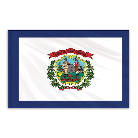 West Virginia Indoor Nylon Flag 6'x10'